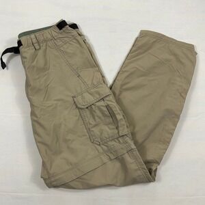 REI Convertible Hiking Cargo Pants Nylon Lightweight Mens Size Medium Tan Khaki